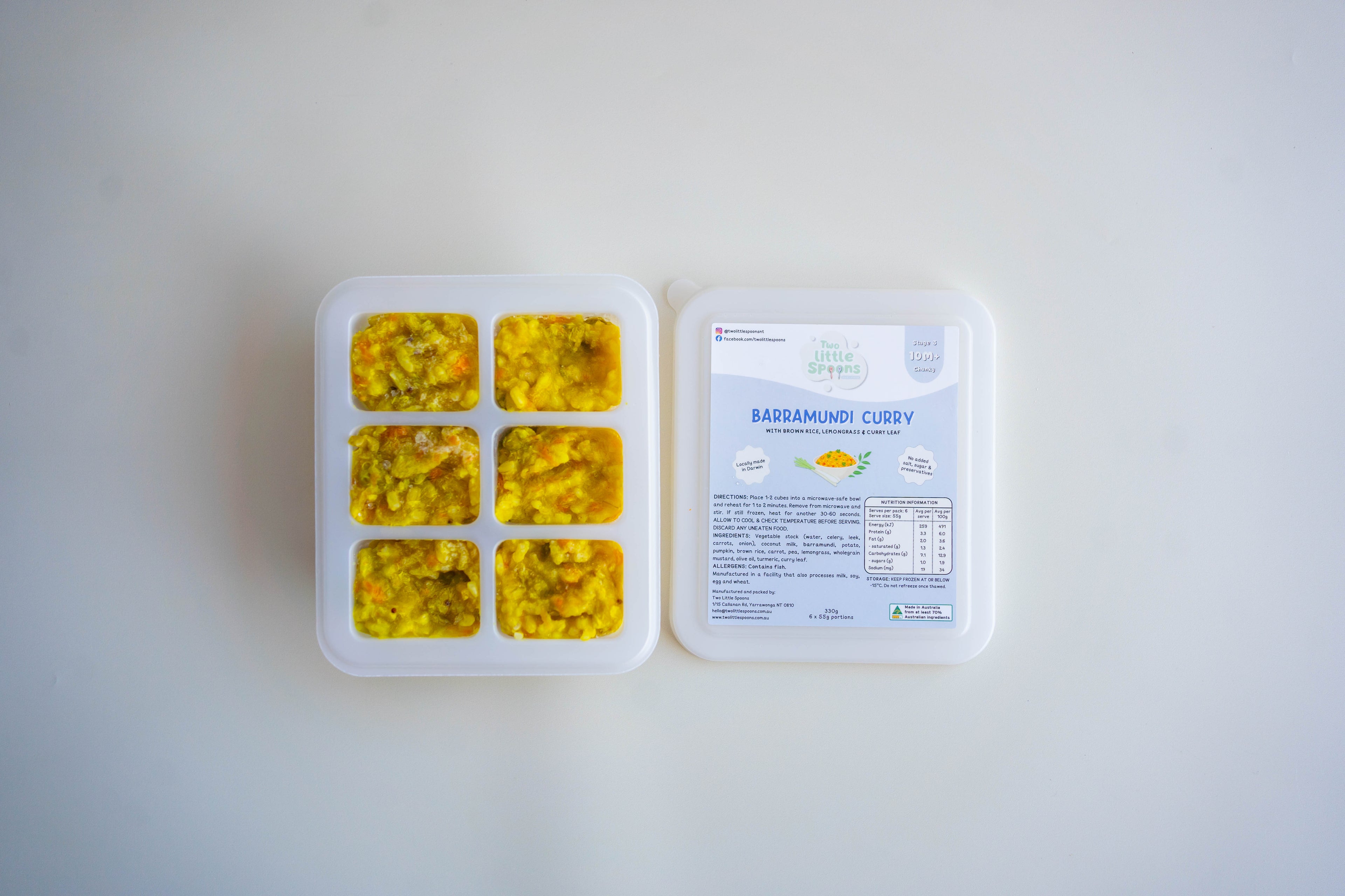 Barramundi Curry with Brown Rice
